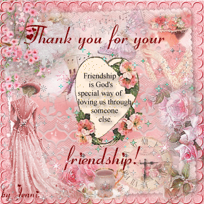 Thank you for your friendship 