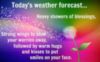 Good Morning To All ♥ Here’s Today’s Weather Forecast ♥