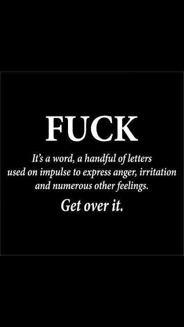 Fuck!! Just get over it.