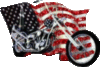 Happy 4th of July! -- Bike & Flag