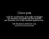 I love You Quote