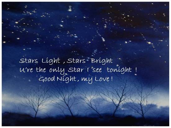 Good Night My Love Poem