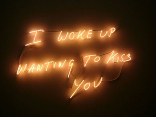 I woke up waiting to kiss you