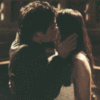 Damon & Elena Kissing