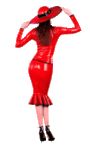Lady in Red Dancing