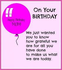 Happy Birthday Mom!