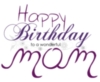 Happy Birthday to a Wonderful Mom