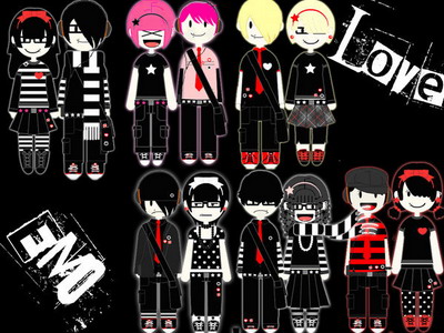 emo love cartoons images