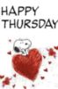 Happy Thursday -- Snoopy with Heart