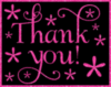 Thank You! -- Pink Glitter