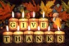 Give Thanks -- Happy Thanksgiving Candles