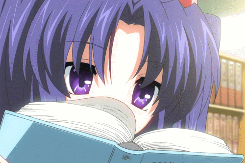 Anime Girl Reading