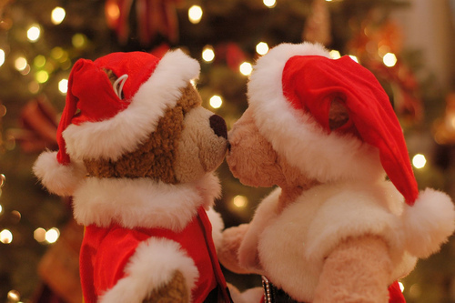 Christmas Romantic Kiss