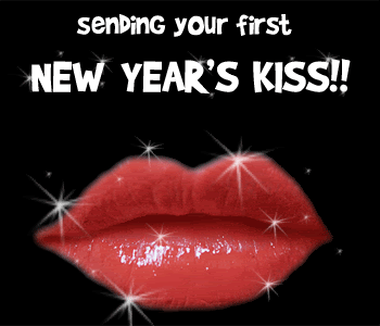 Sending your first New Year's Kiss!
