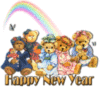 Happy New Year -- Teddy Bears