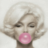 Marilyn Monroe with Gum
