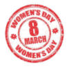 8 March Women's day stamp