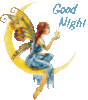 Good Night -- Fairy on the Moon