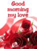 Good Morning my Love -- Red Roses