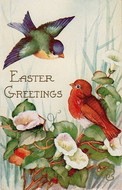 Easter Greeting -- Vintage Post Card