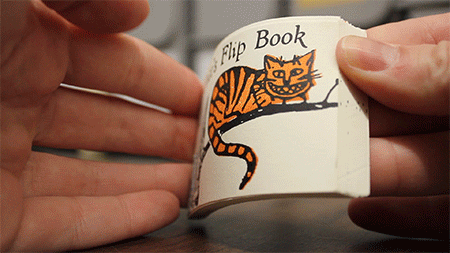Flip Book Cheshire Cat