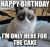 Grumpy cat: Happy Birthday