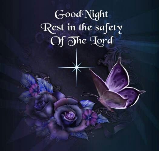 Good Night Rest in the safety of the Lord