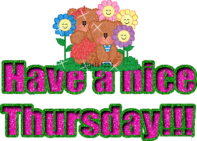 Have A Nice Thursday! -- Cute Bears and Flowers