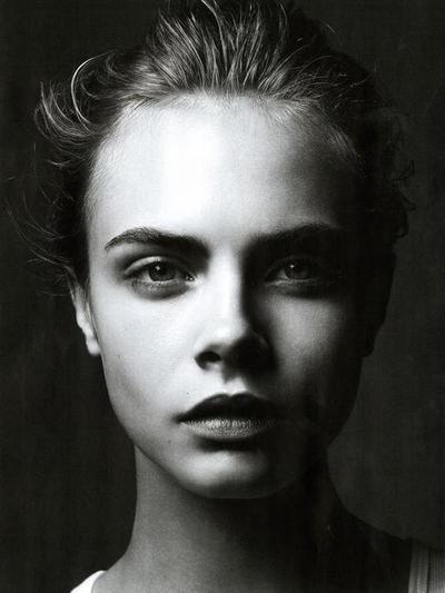 Cara Delevingne Black and White 