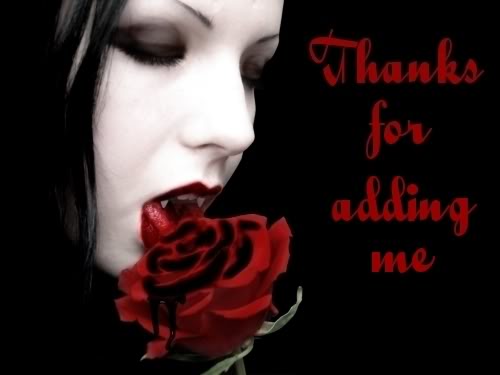 Thanks For Adding Me -- Vampire Girl