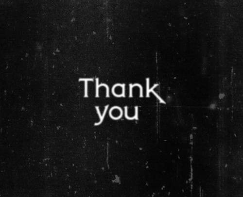 Thank You -- Black And White