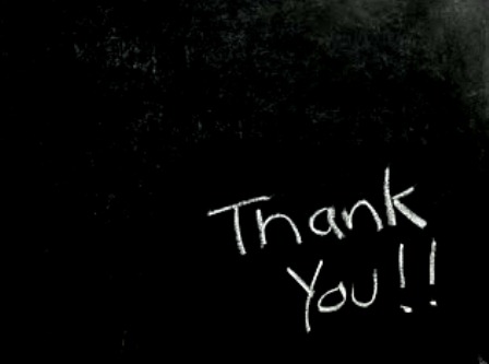 Thank You! -- Black and White