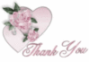 Thank You -- Hearts and Flowers