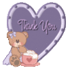 Thank You -- Teddy Bear and Purple Heart