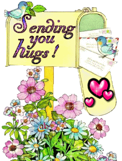 Sending you Hugs! -- Flowers and Hearts