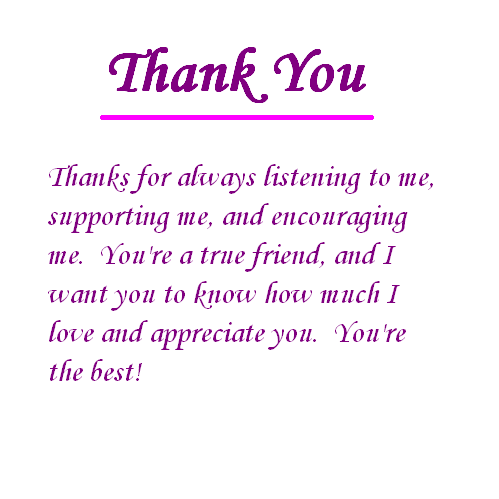 Thank you my Friend
