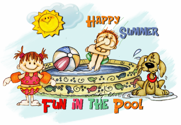 Happy Summer Fun in the Pool