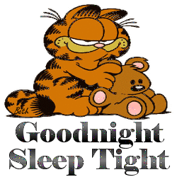 Good Night Sleep Tight -- Garfield