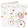 Happy Birthday -- Bicycle with Flowers