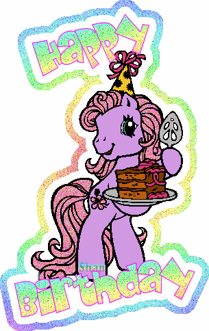 Happy Birthday  -- My Little Pony Glitter