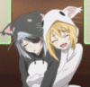 Anime Girls Cats