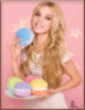 Blonde Girl with Fluffy Macaroons