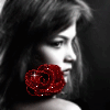 Beautiful Girl with red Rose Avatar