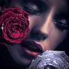 Beautiful Girl with Roses Avatar
