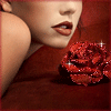 Girl with Red Rose Avatar