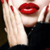 Red Sexy Lips and Nails Avatar