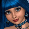 Dolly Girl Blue Hair