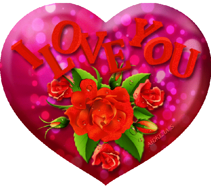I Love You Heart And Flowers Valentine S Day