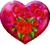 I Love You -- Heart and Flowers