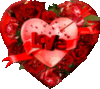 Happy Valentine's Day -- Love Flowers Heart
